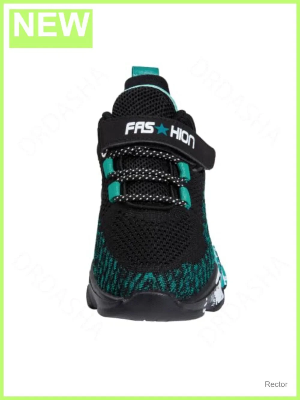 Kids Lightweight Breathable Mesh Sneakers Hook and Loop Running Shoes